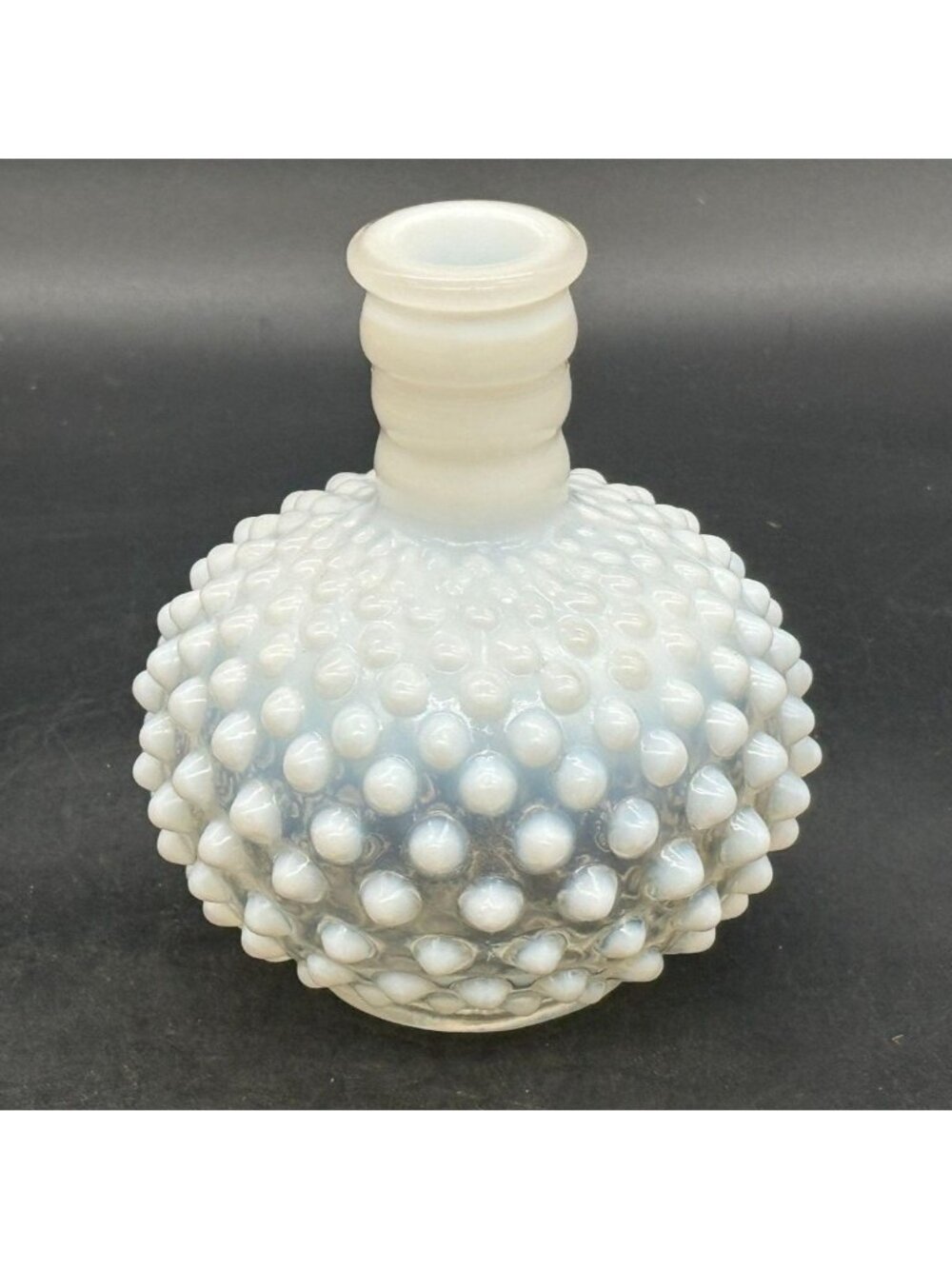 Fenton French Opalescent Hobnail Glass Perfume Bottle - Picture 2 of 8